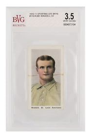 1910 Sporting Life RUBE WADDELL Card BVG