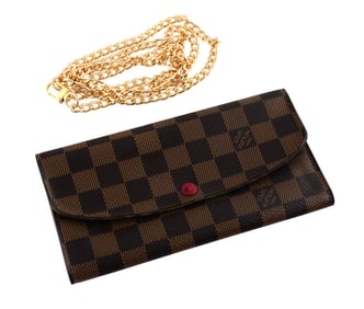 Louis Vuitton Damier Ebene Emile Wallet COA