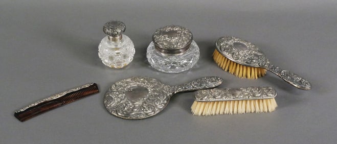 Sterling Birmingham Dresser Set 5 Pcs