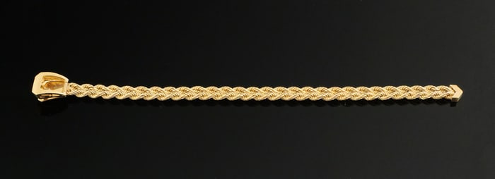 Vintage 14k Gold Belt Style Bracelet