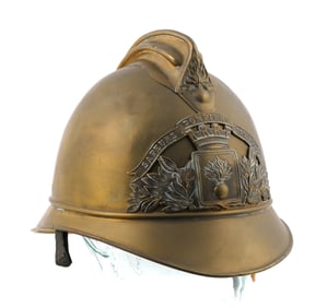 French Mle 1895 Fireman's Brass Helmet