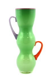 Signed 1996 New Orleans Art Glass Vase