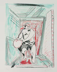 SANDRO CHIA Lithograph Painter's Dance