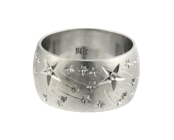14K Gold Ring Shooting Stars
