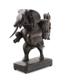 Black Forest Musical Cigarette Novelty Elephant