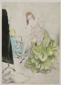 LOUIS ICART La Dame aux Camelias Etching