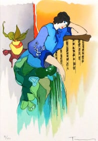 ITZCHAK TARKAY Simple Thoughts Serigraph