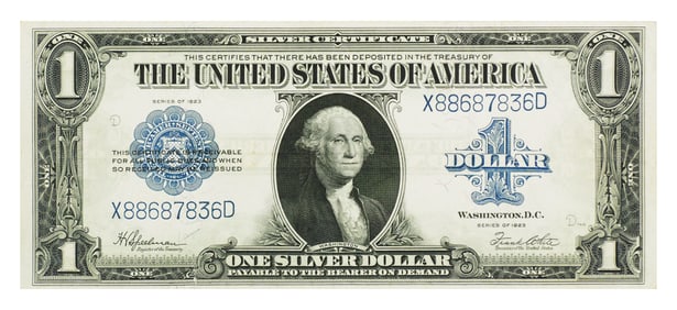 Currency: 1923 $1 Large Note Silver Certificate