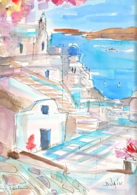 DUAIV Santorini Watercolor
