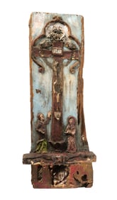 Spanish Colonial Style Crucifixion Panel