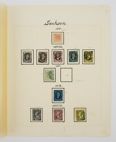 German States Postage Stamps: SAXONY