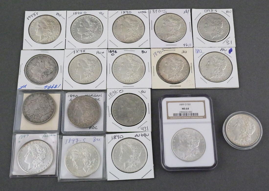 (18) Morgan Silver Dollars (1 of 3)
