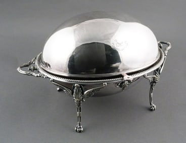 Henry Stratford Silverplate Revolving Dome Dish
