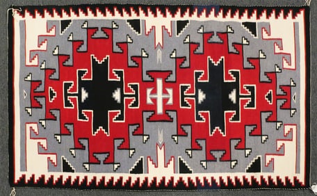 Klagetoh Navajo Rug by Ozette Leaster