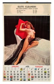 "The Temptress" Original 1960 Pinup Calendar