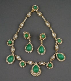 Ciner Partial Parure Necklace & Earrings