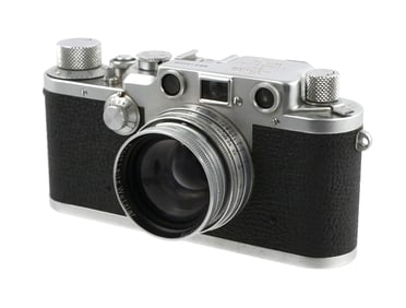 Leica IIIc Camera Summitar Lens & Case
