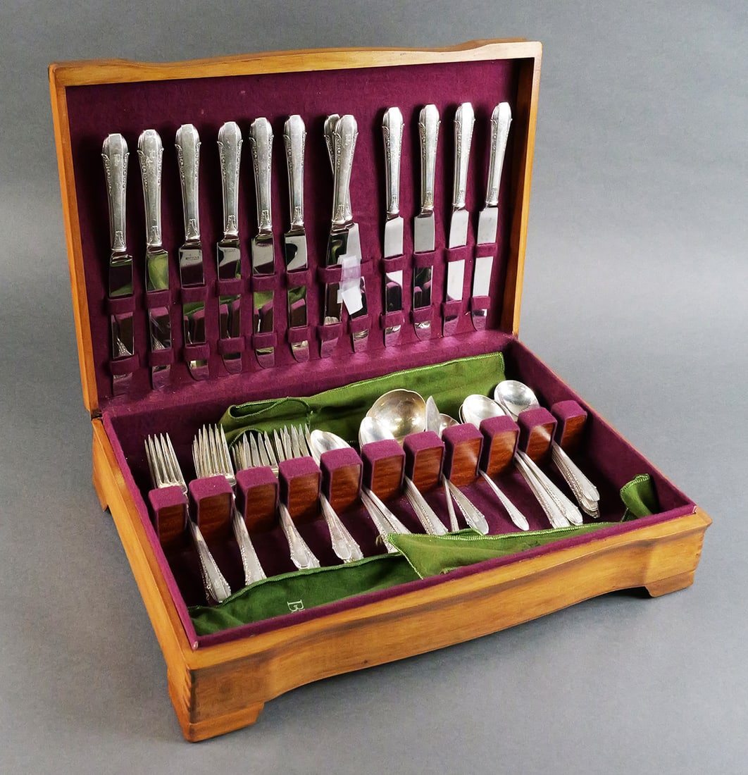 International Sterling Flatware Service for 12 (1 of 6)