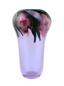 Mark Lotton Multi Flora Art Glass Vase