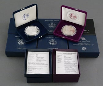 2010–1992 American Eagle Proof Silver Set
