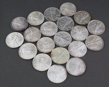 (20) 1986 Tube American Silver Eagles