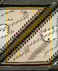 Teec Nos Pos / Sandpainting Navajo Rug
