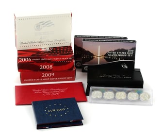 U.S. Mint Silver Proof & Unc Sets Collection
