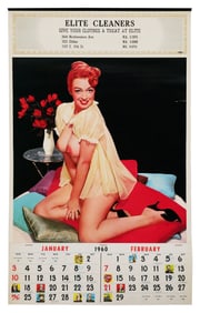 1960 Pinup Calendar "Bare Facts"