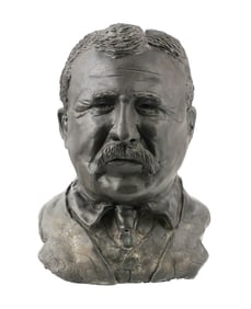 Theodore Roosevelt Clay Bust