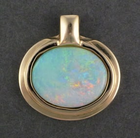 14K Gold Opal Pendant