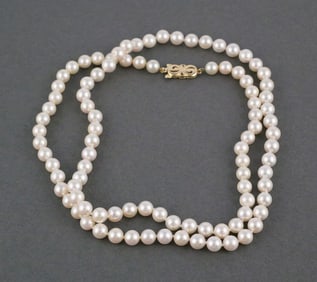 14K Gold & Pearl Necklace