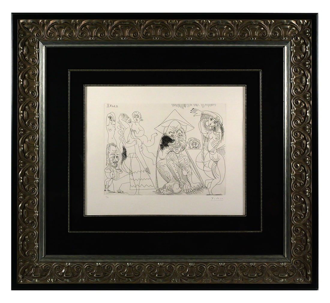 PABLO PICASSO Signed Etching, 1968 - 3