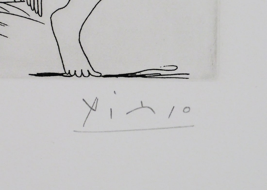 PABLO PICASSO Signed Etching, 1968 - 4