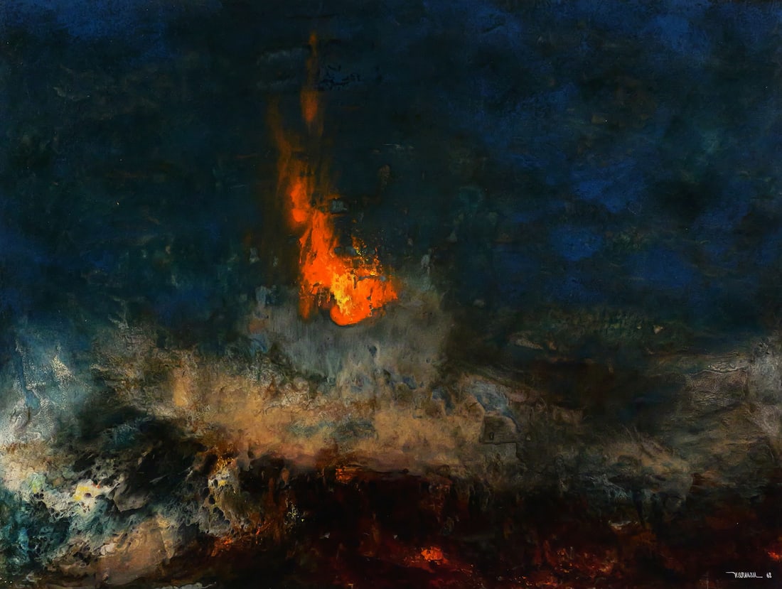 LEONARDO NIERMAN Abstract Painting: Acrylic on board abstract painting by Mexican artist Leonardo Nierman (1932-2023), signed lower right, board measures 23-1/2" x 31-1/2", and frame measures 30-1/8" x 38". This item will need to be