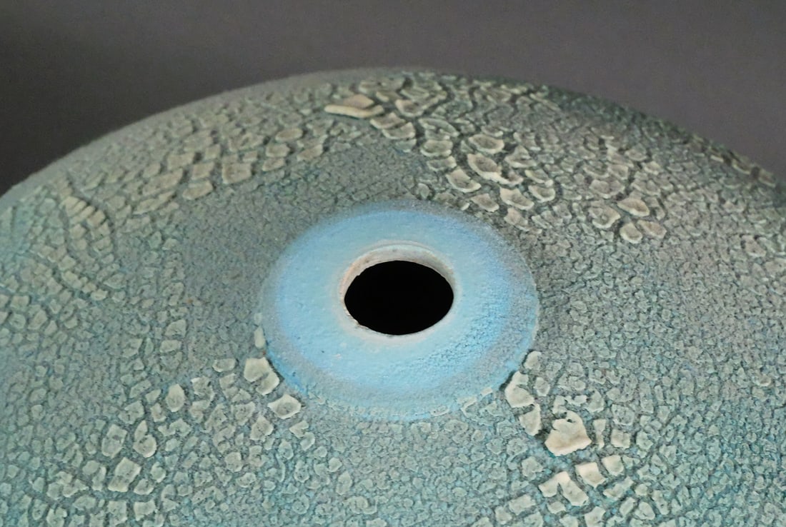 Blue Studio Ceramic Abstract Sculpture - 4