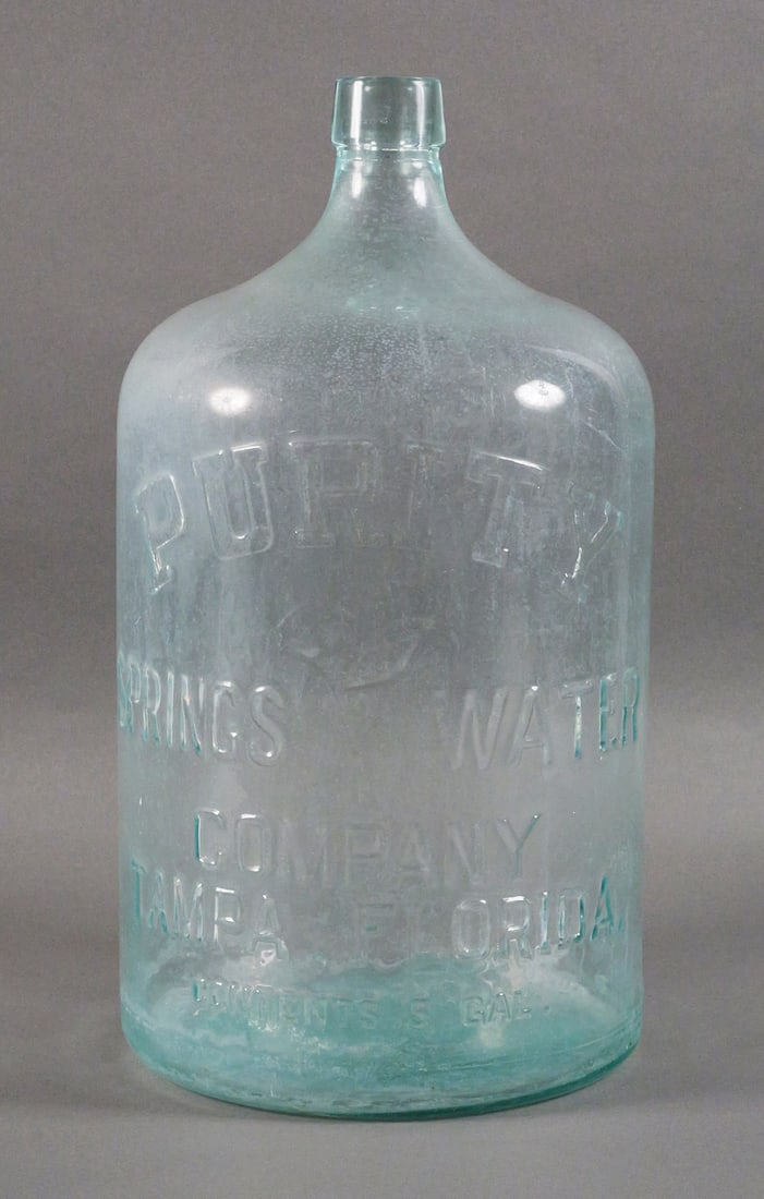 Vintage Purity Springs Water Co. 5 Gallon Bottle (1 of 2)