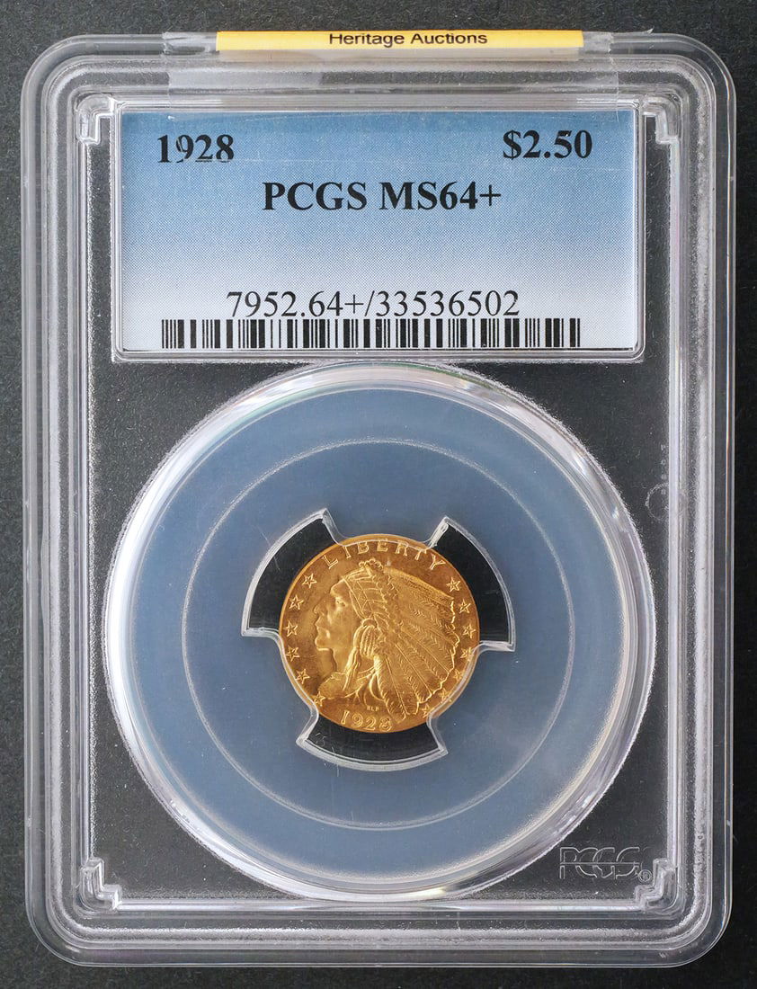 1928 $2.5 Indian Quarter Eagle PCGS MS64+ (1 of 2)