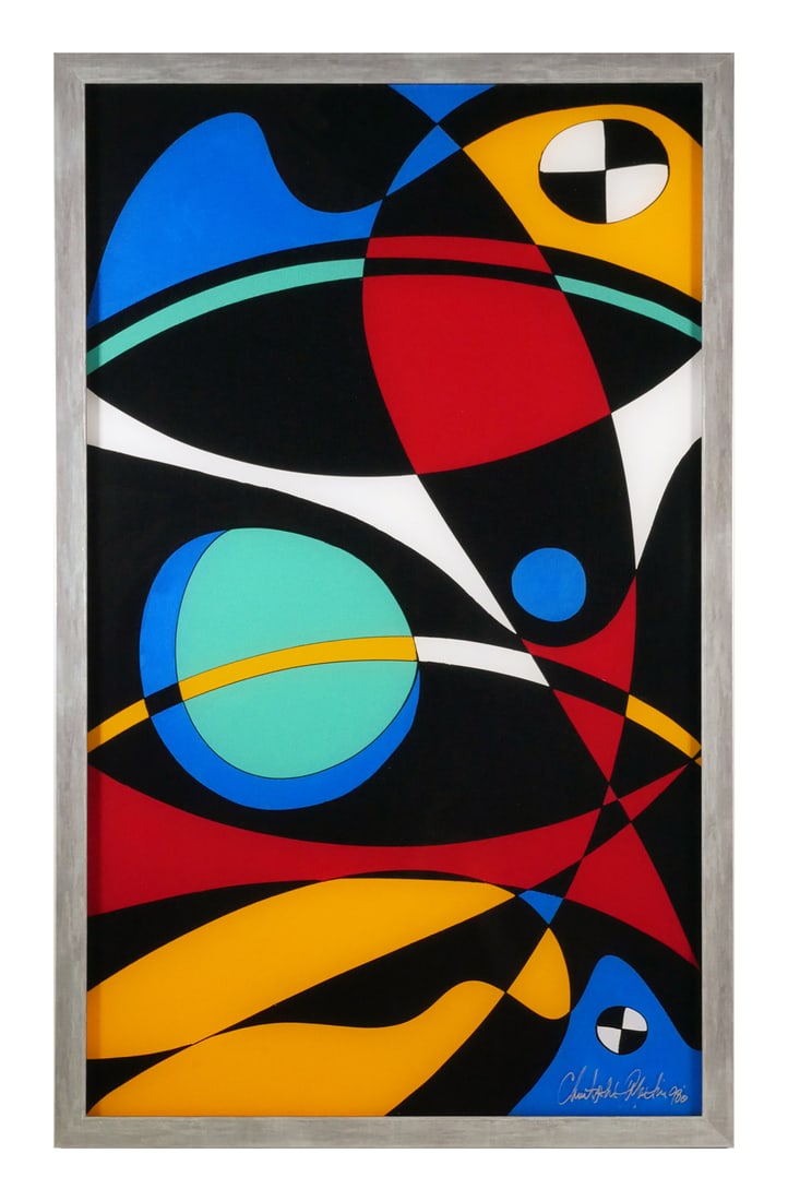 CHRISTOPHER MARTIN, Abstract Reverse Painting - 2