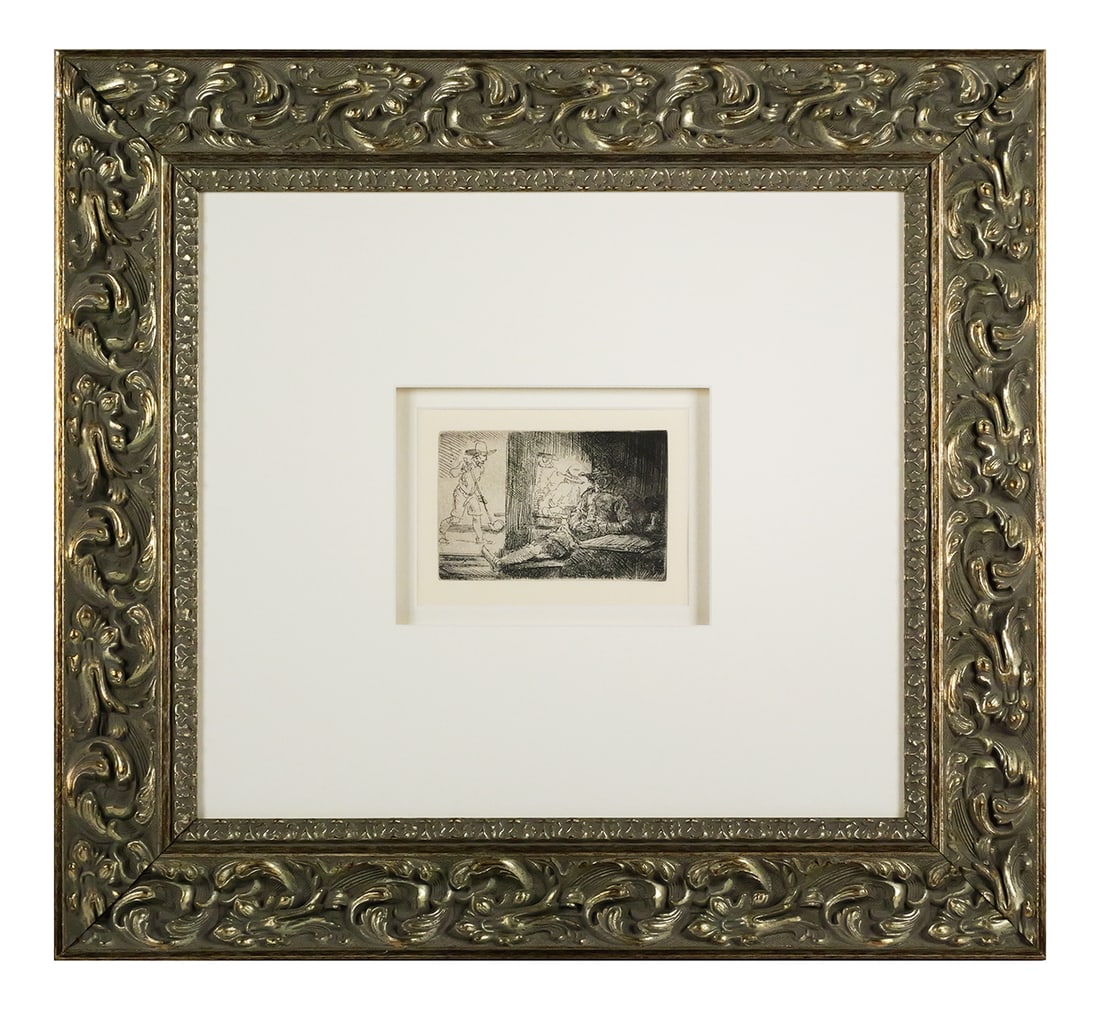 REMBRANDT The Golf Player Etching - 2