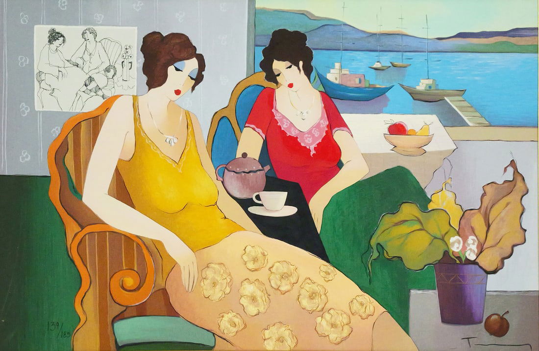 ITZCHAK TARKAY Seaside Serigraph