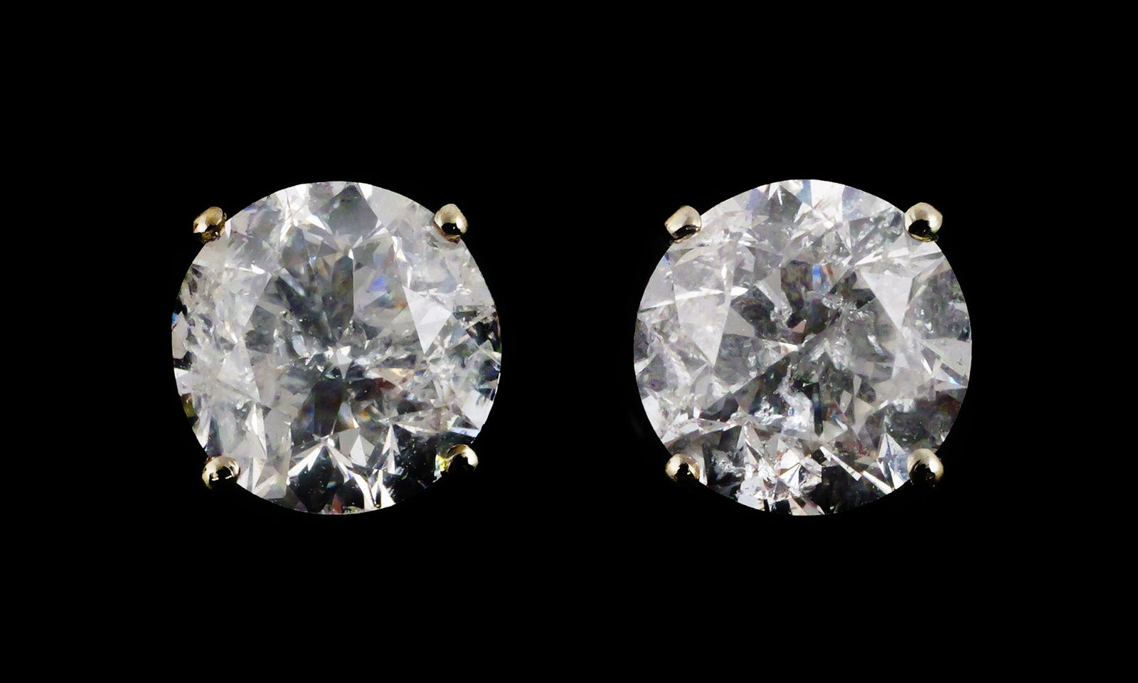 14K White Gold Diamond Earrings (1 of 3)