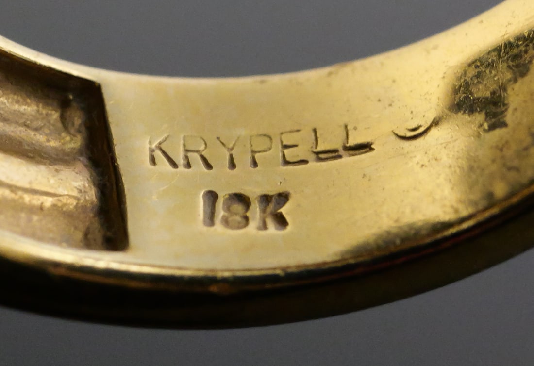 Charles KRYPELL 18k Gold Ruby Ring - 3