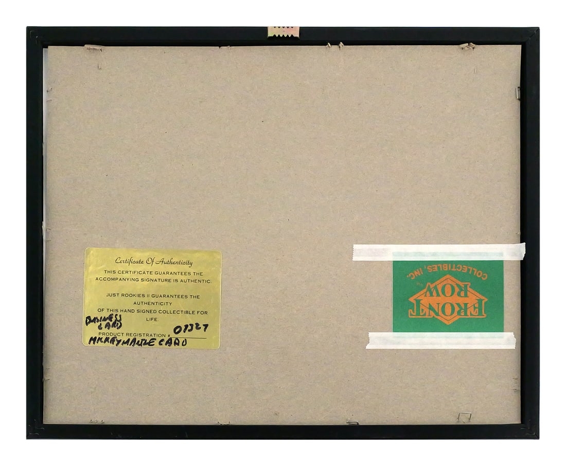 Mickey Mantle Signed Display w/ COA - 3