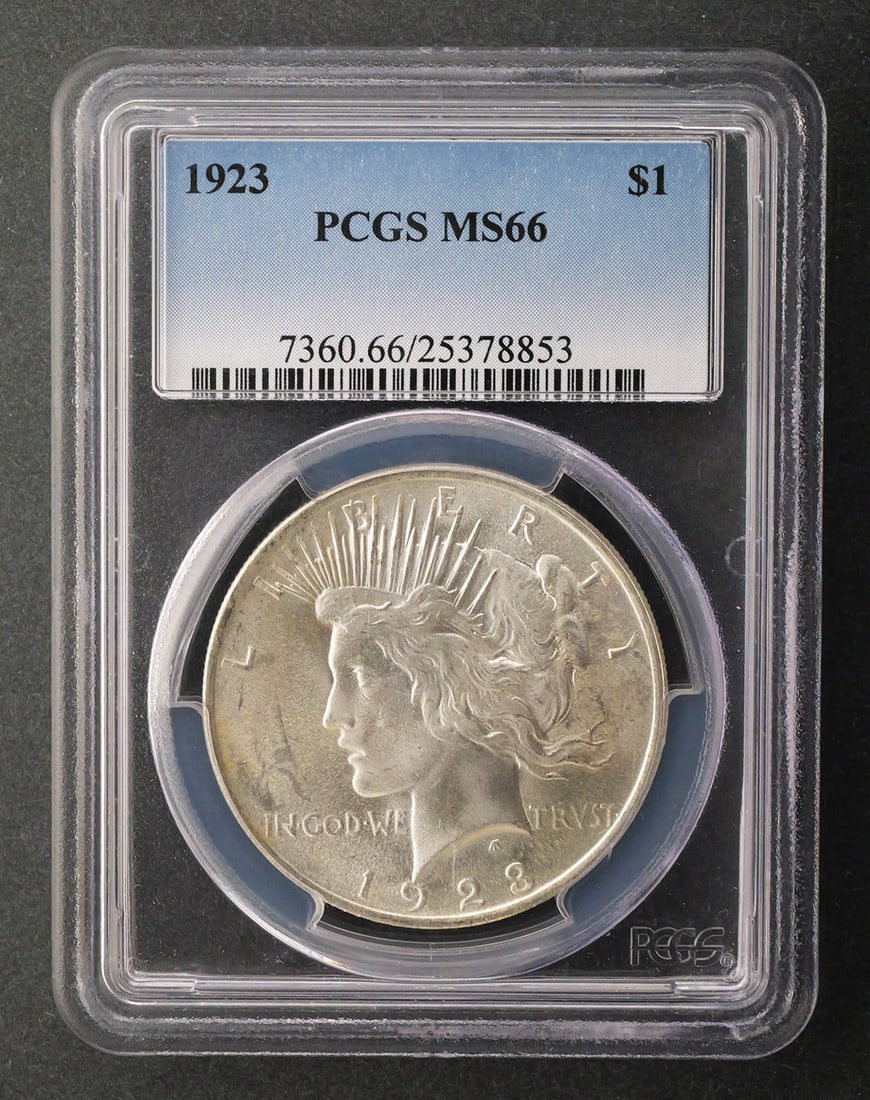 1923 Peace Dollar PCGS MS66 (1 of 2)