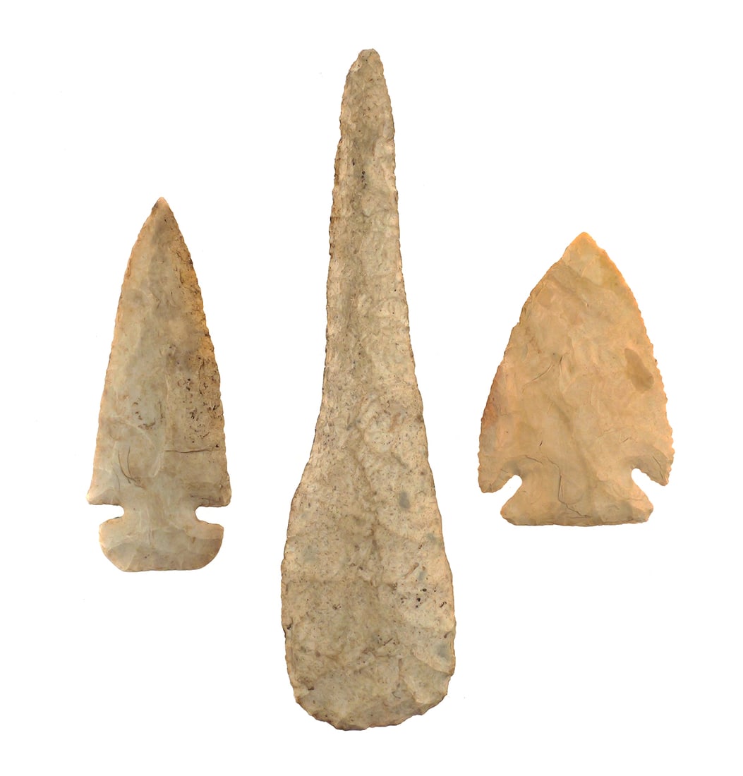 Group 3 Archaic Period Points Blades Missouri (1 of 2)
