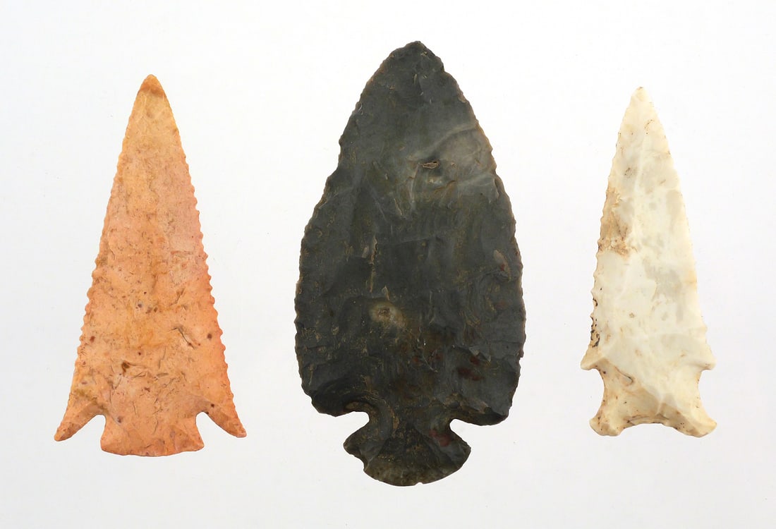 Group of 3 Archaic Blade Points Arrowheads (1 of 2)