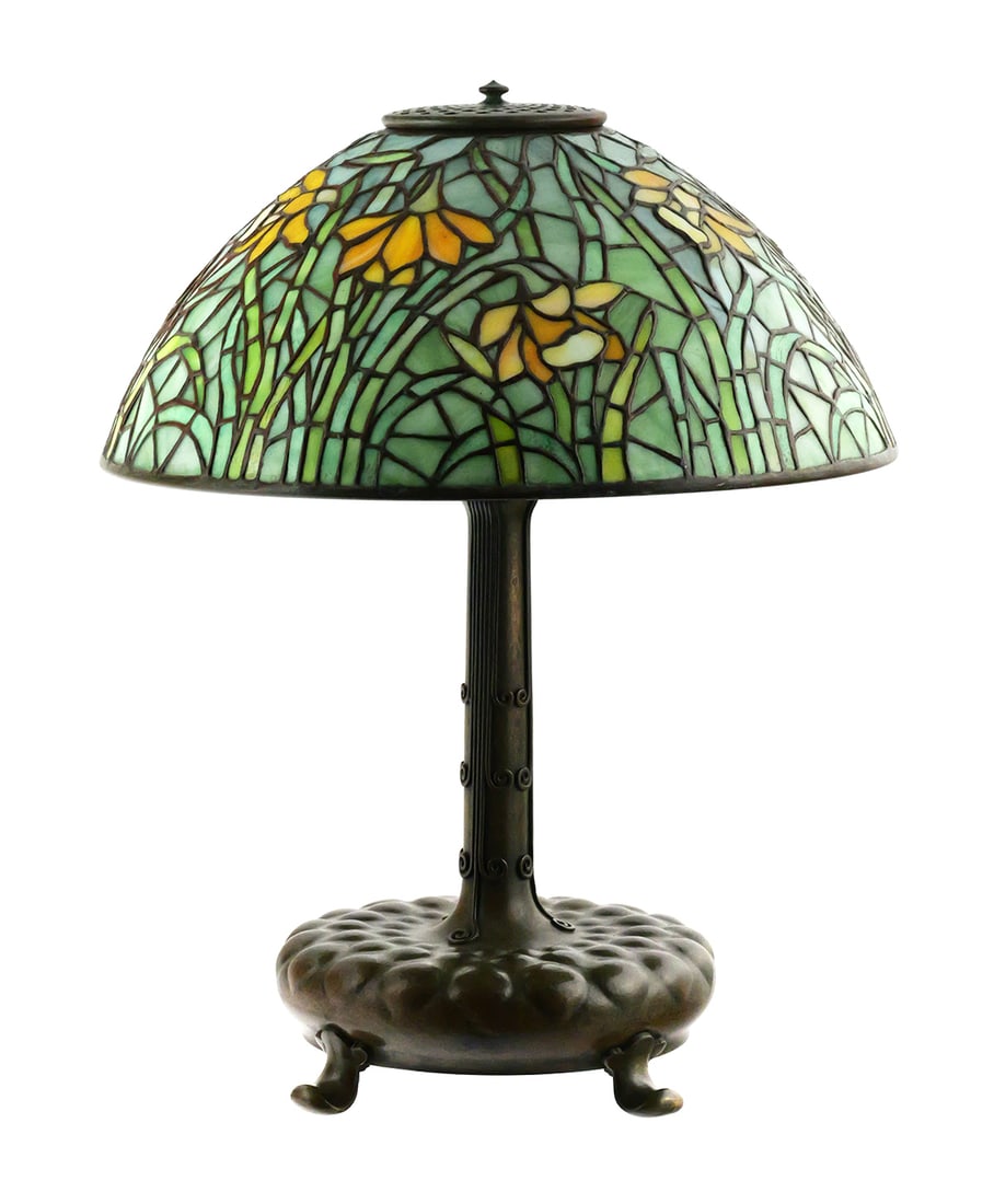 Tiffany Studios, Table Lamp, Daffodil Shade (1 of 8)