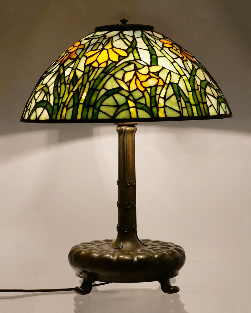 Tiffany Studios, Table Lamp, Daffodil Shade - 5