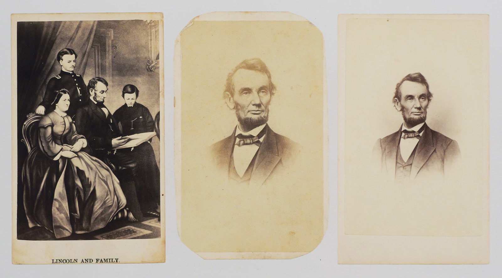 (3) Abraham Lincoln CDV Photographs (1 of 2)
