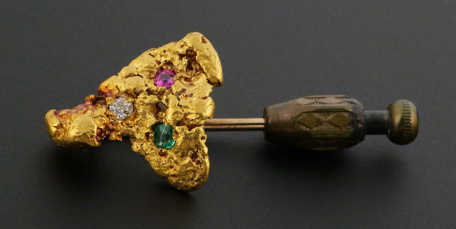 Natural Gold Nugget Stick Pin (1 of 2)